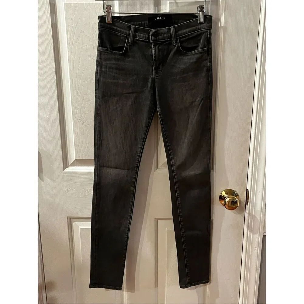 J. Brand Gray Super Skinny Jeans in Dare sz 26 EUC